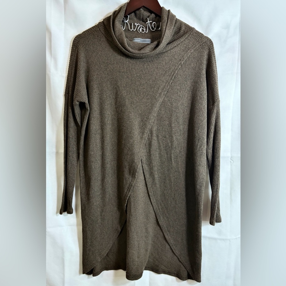 Cherish Taupe Cowl Neck Sweater